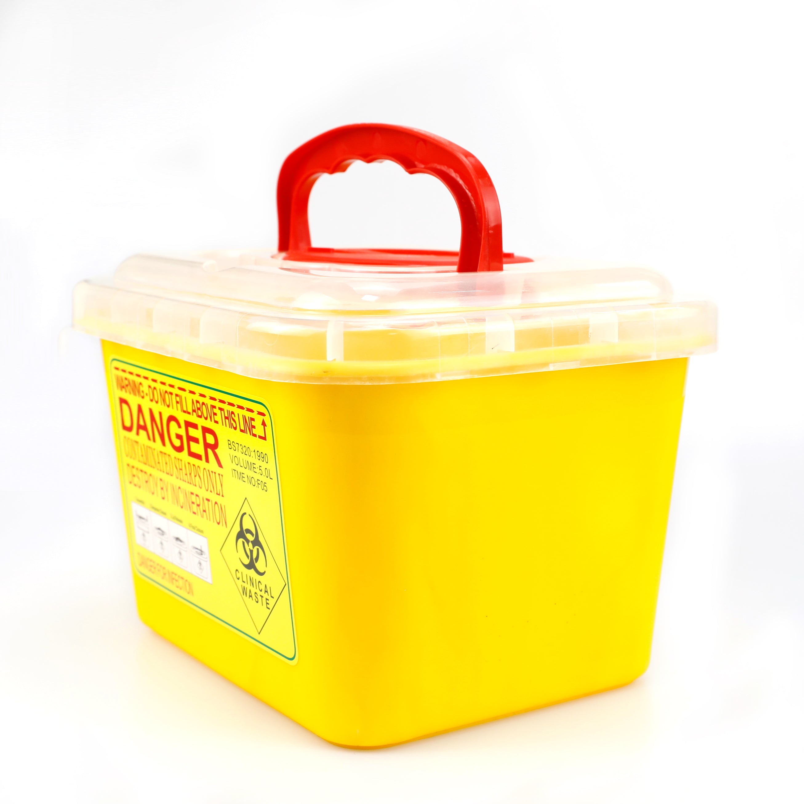 Tattoo Sharps Box 5L Yellow