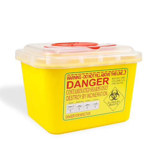 Tattoo Sharps Box 5L Yellow