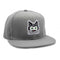 Gray Cat Head Snapback