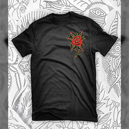 Rose Ship TEE|ブラック