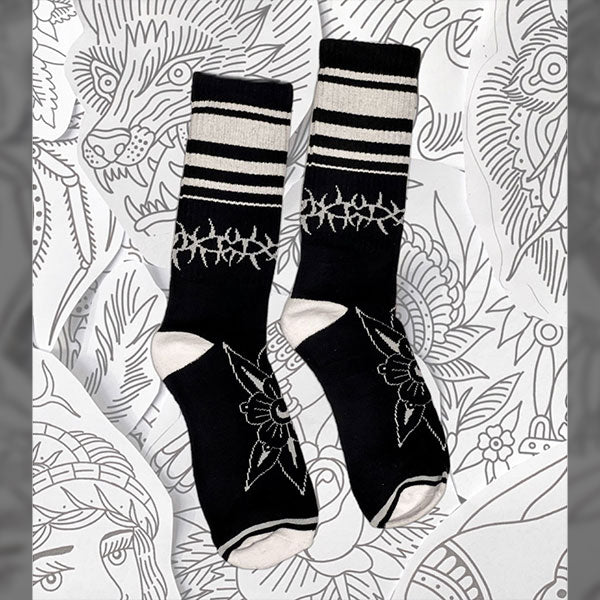 Barbed Flower Socks