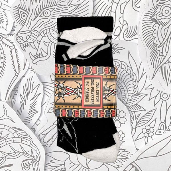 Barbed Flower Socks