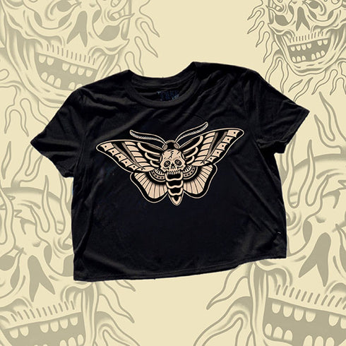 Death Moth Crop Top