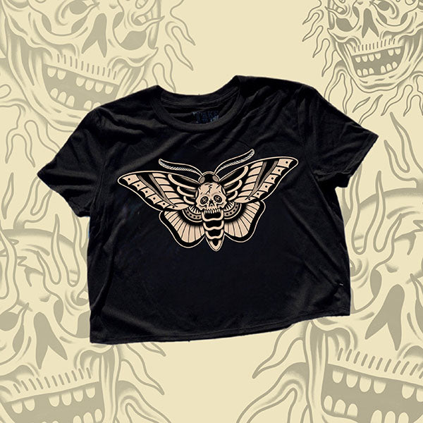 Death Moth Crop Top