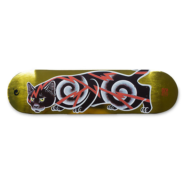 ELECTRIC CAT SKATE DECKS/ Gold