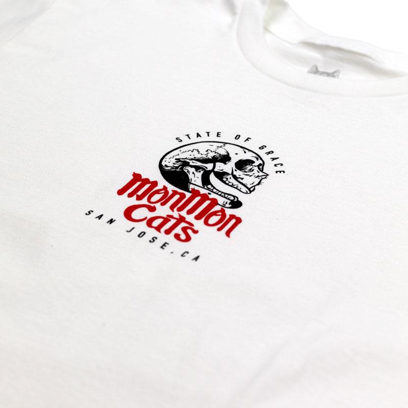 STONE SKULL CAT TEE|ホワイト