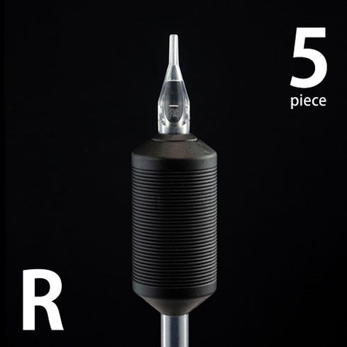 Disposableチューブ・ブラックグリップ ラウンド型 5本