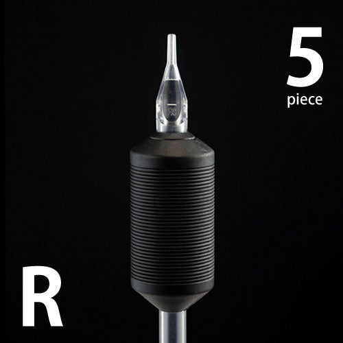 Disposableチューブ・ブラックグリップ ラウンド型 5本