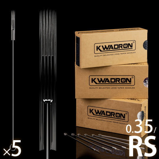 KWADRON 0.35mm ニードル Rシェーダー(RS) 5本