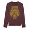 Dry Stone Vicious Tiger - Burgundy and Gold Sweatshirt (Unisex)