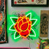 Traditional Rose Neon Strip Sign