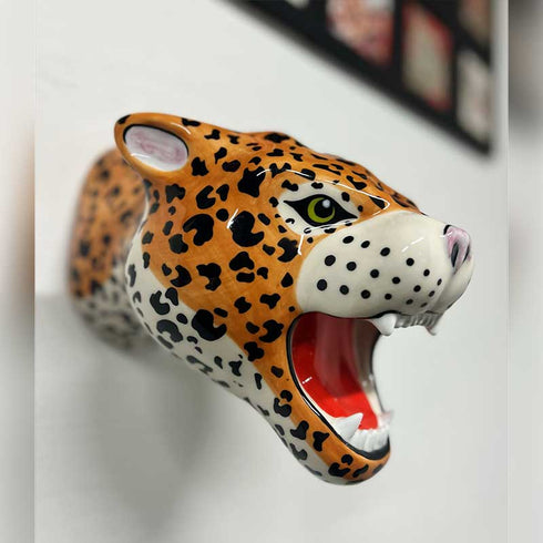 Ceramic Leopard Head