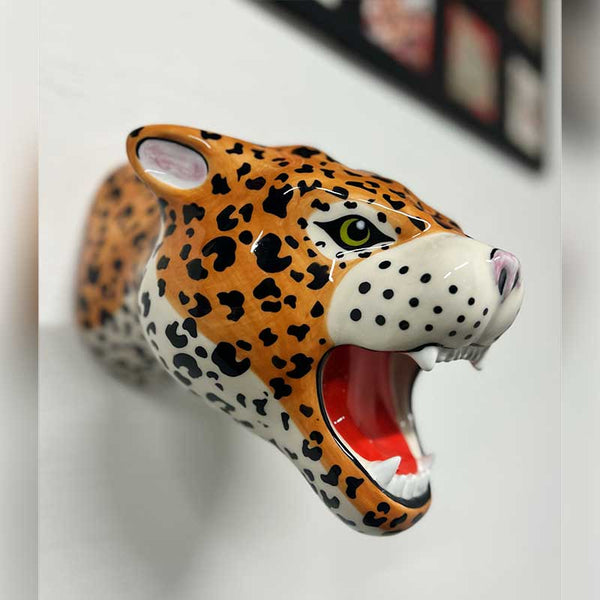 Ceramic Leopard Head