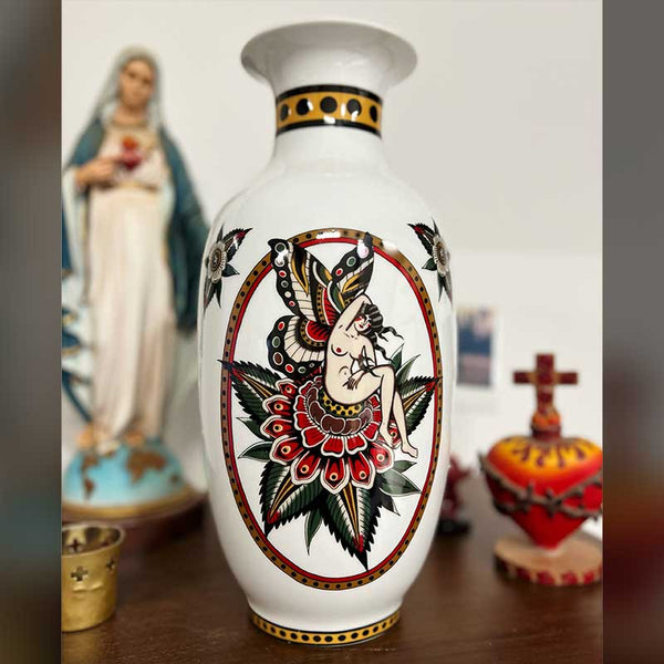 Butterfly Lady Vase