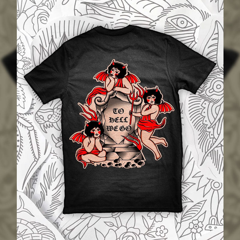 To Hell We Go Tee x Heather Bisaillion