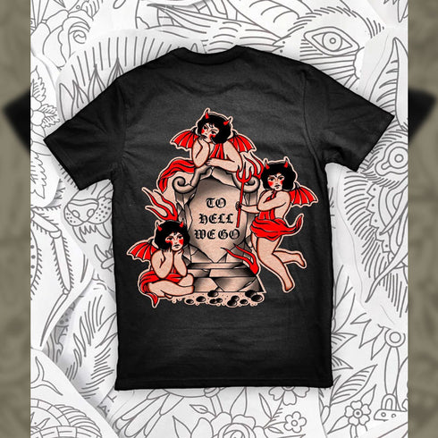 To Hell We Go Tee x Heather Bisaillion