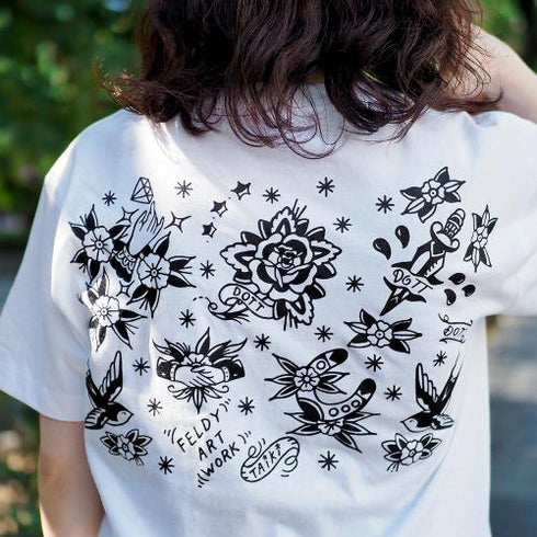 FLASH T-SHIRTS by TAIKI/White