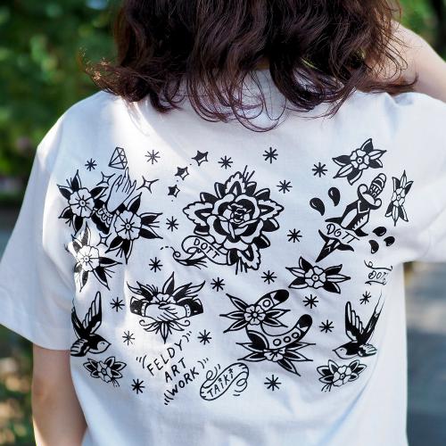 FLASH T-SHIRTS by TAIKI/White