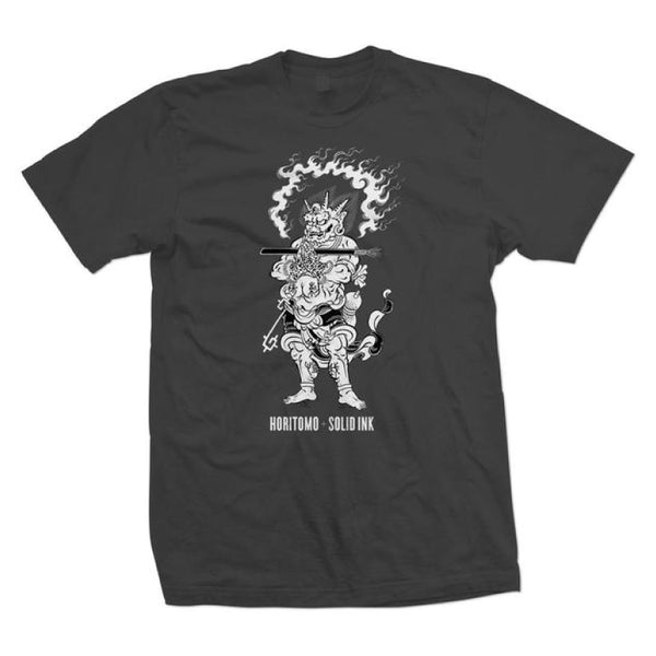 SOLID INK-HORITOMO new ONI T-SHIRT Grey