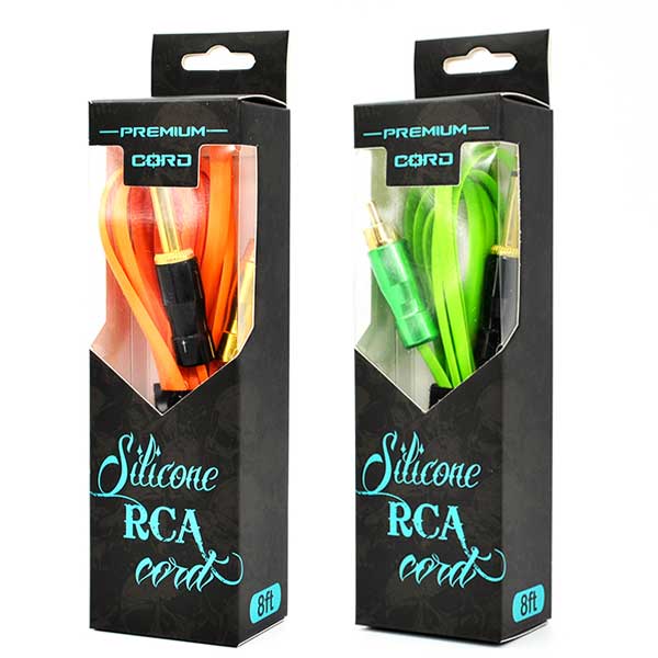 SNAKE KING SILICONE RCA CORD-2.4m