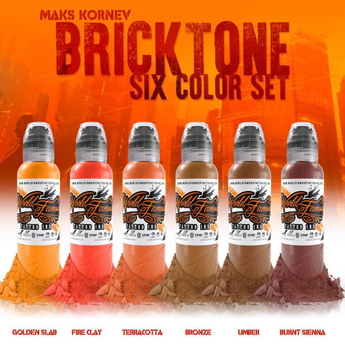 WFInk 6 bottle Mak's Bricktone Set