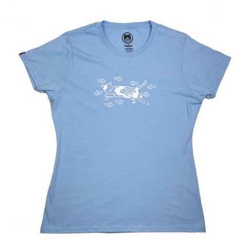 【SALE】Women’s Swim Cat Tee Blue