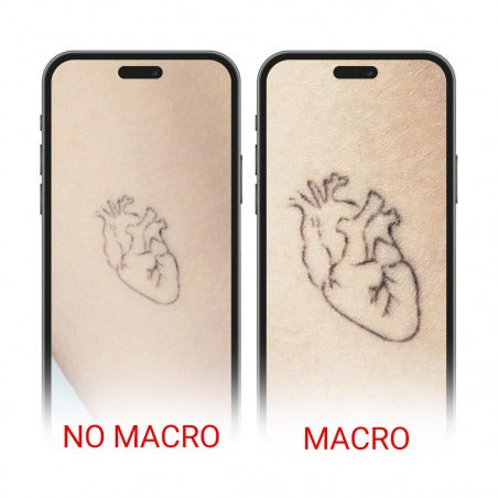 KWADRON|スマートフォン用 マクロレンズ&LEDライト フルセット