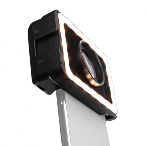 KWADRON|スマートフォン用 マクロレンズ&LEDライト フルセット