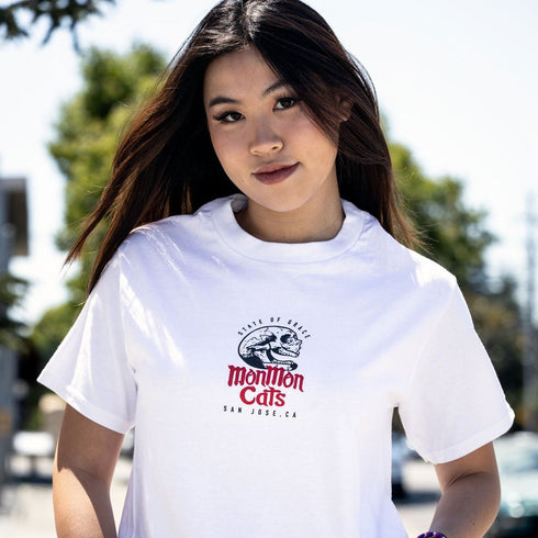 STONE SKULL CAT TEE|ホワイト