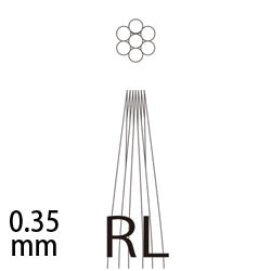 12ゲージ(0.35mm)ニードル ライナー(RL) 10本
