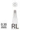 10ゲージ(0.30mm)ニードル ライナー(RL) 10本