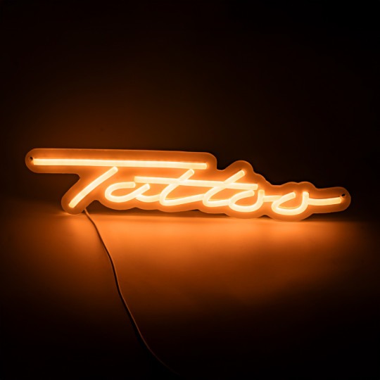 KWADRON|Neon Sign "Tattoo" オレンジ