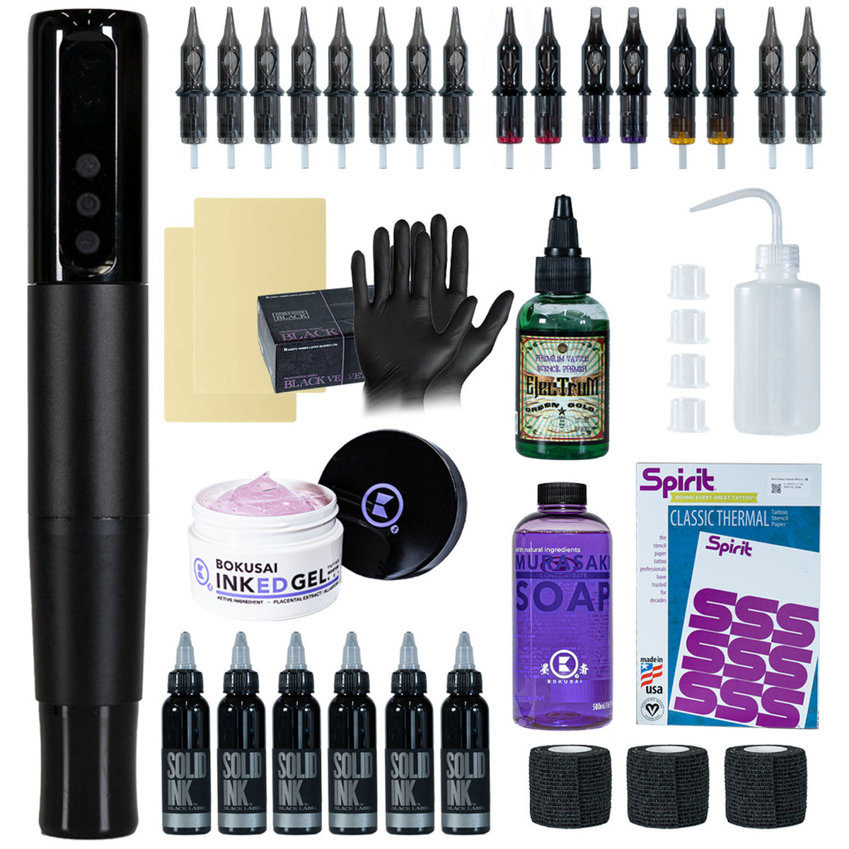 正規品　flag tattoo supply ワイヤレスマシン PEN型ワイヤレスマシン(IC) スターティングセット – FLAG Tattoo Supply