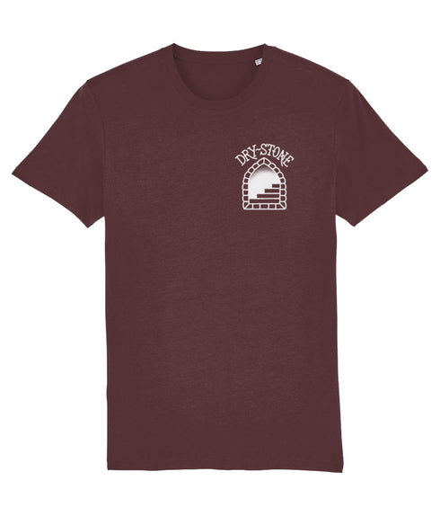 Dry Stone Swallow & Dagger T-Shirt - Burgundy (Unisex)