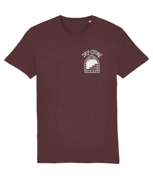 Dry Stone Swallow & Dagger T-Shirt - Burgundy (Unisex)
