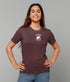 Dry Stone Swallow & Dagger T-Shirt - Burgundy (Unisex)