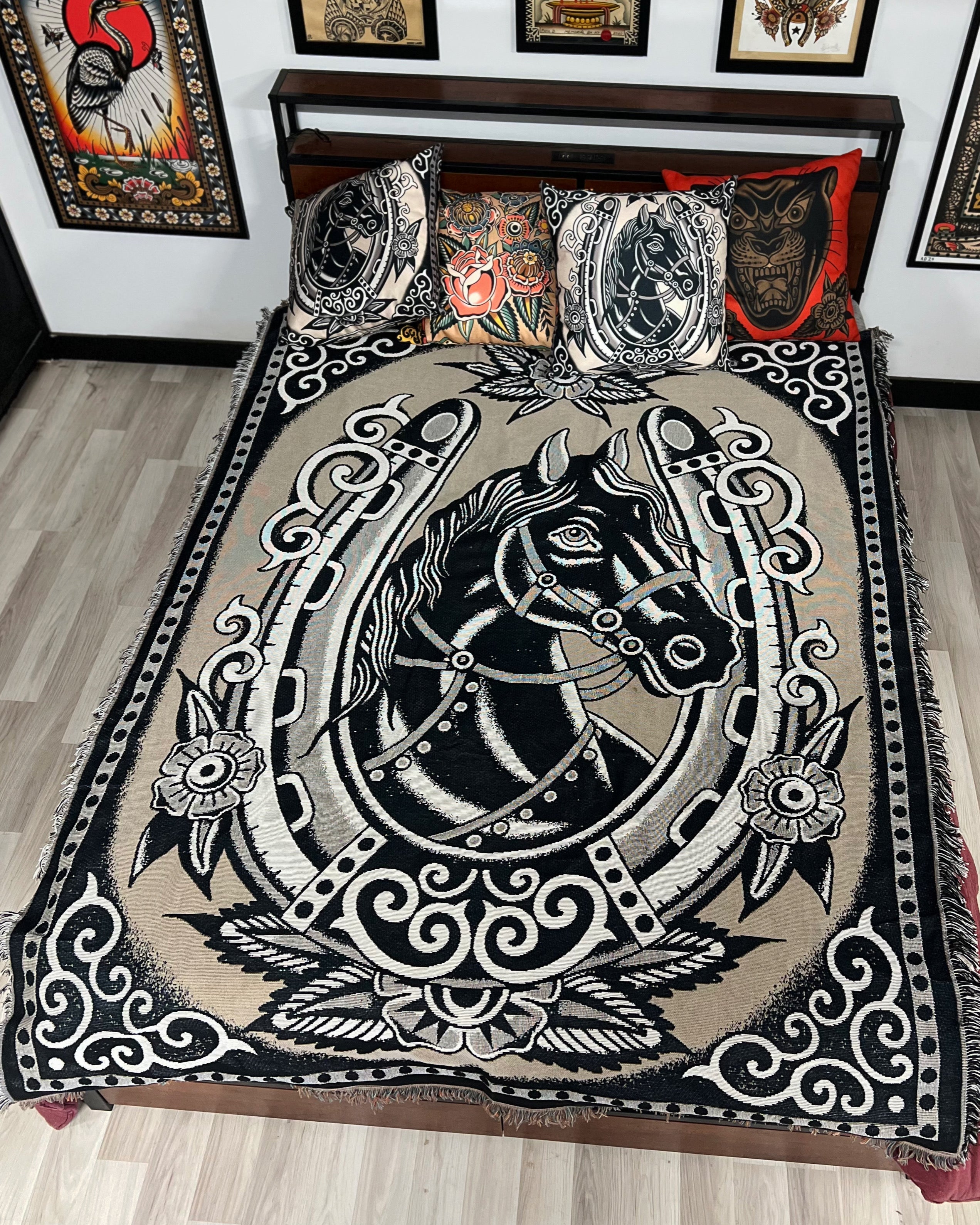 Pastures Woven Sherpa Blanket