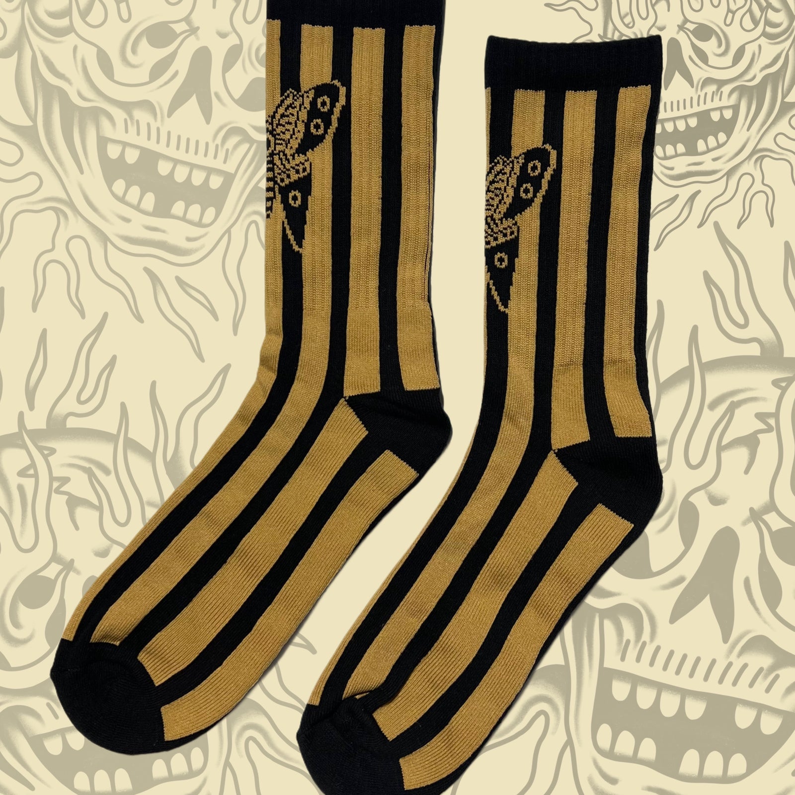 Butterfly Stripe Socks