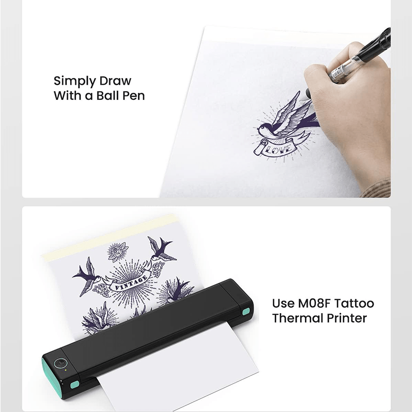 Phomemo | Tattoo Stencil Paper | A4 Size / 100 Sheets