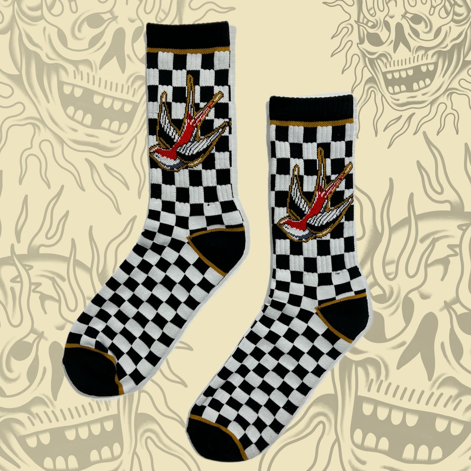 Checkered Swallow Socks