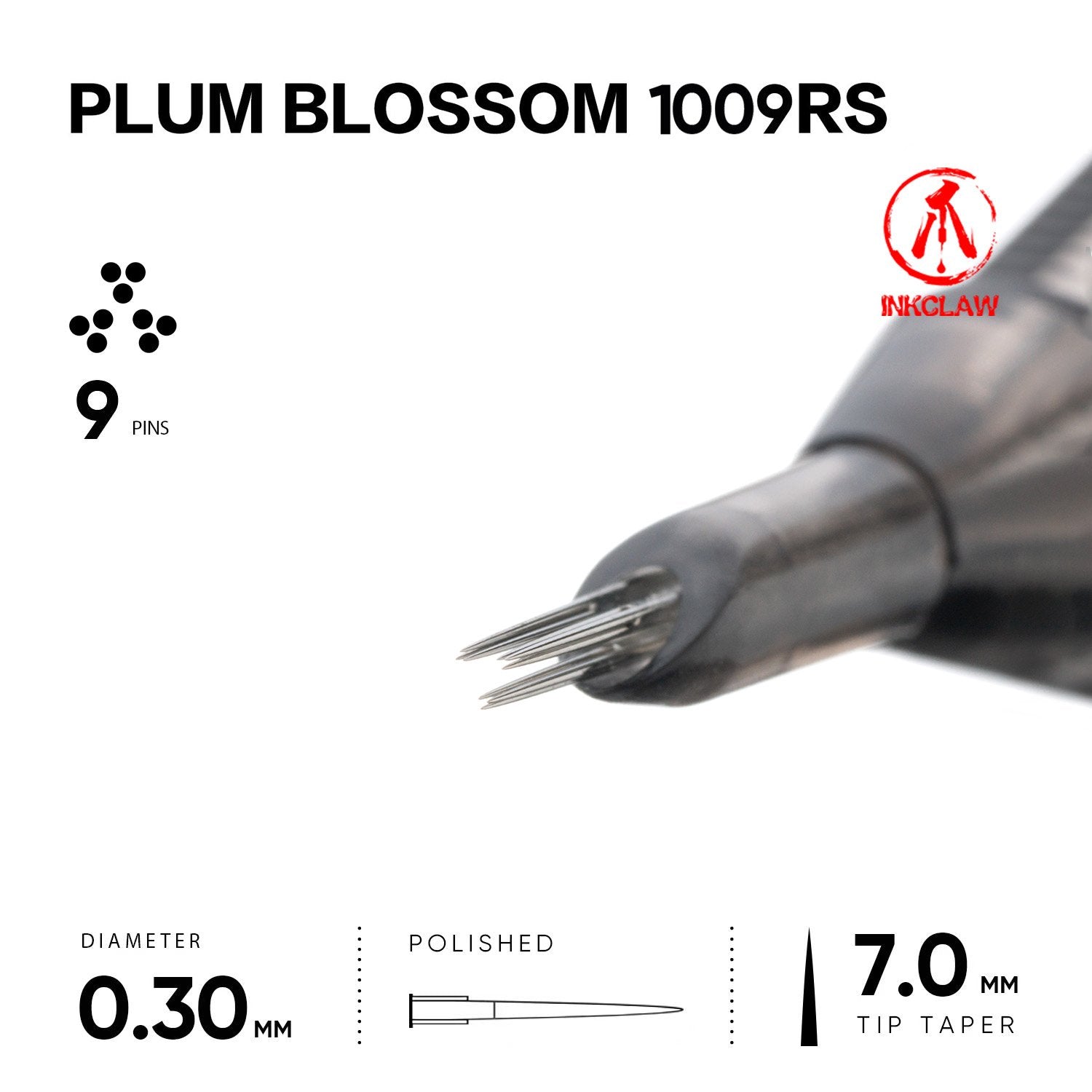 Inkclaw｜3x3RL Plum Blossom 9 Round Shader 10本/1箱