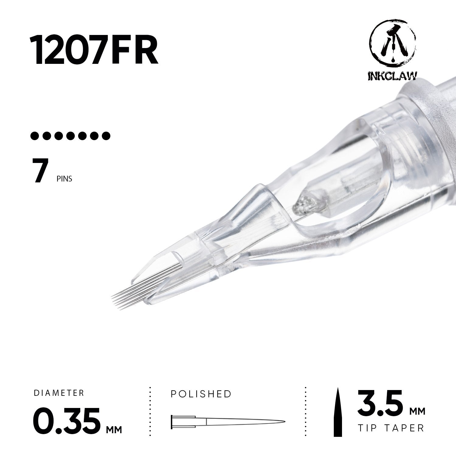 Inkclaw｜7 フラットラウンド(0.35mm FR) 10本/1箱
