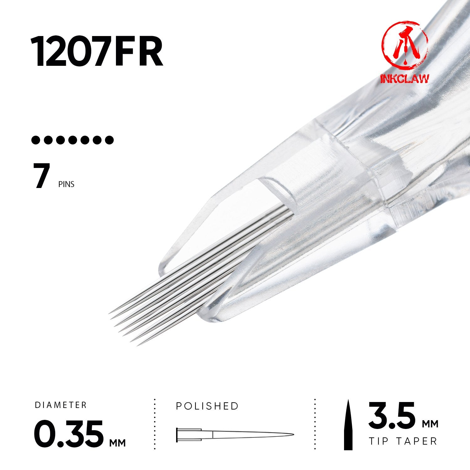 Inkclaw｜7 フラットラウンド(0.35mm FR) 10本/1箱