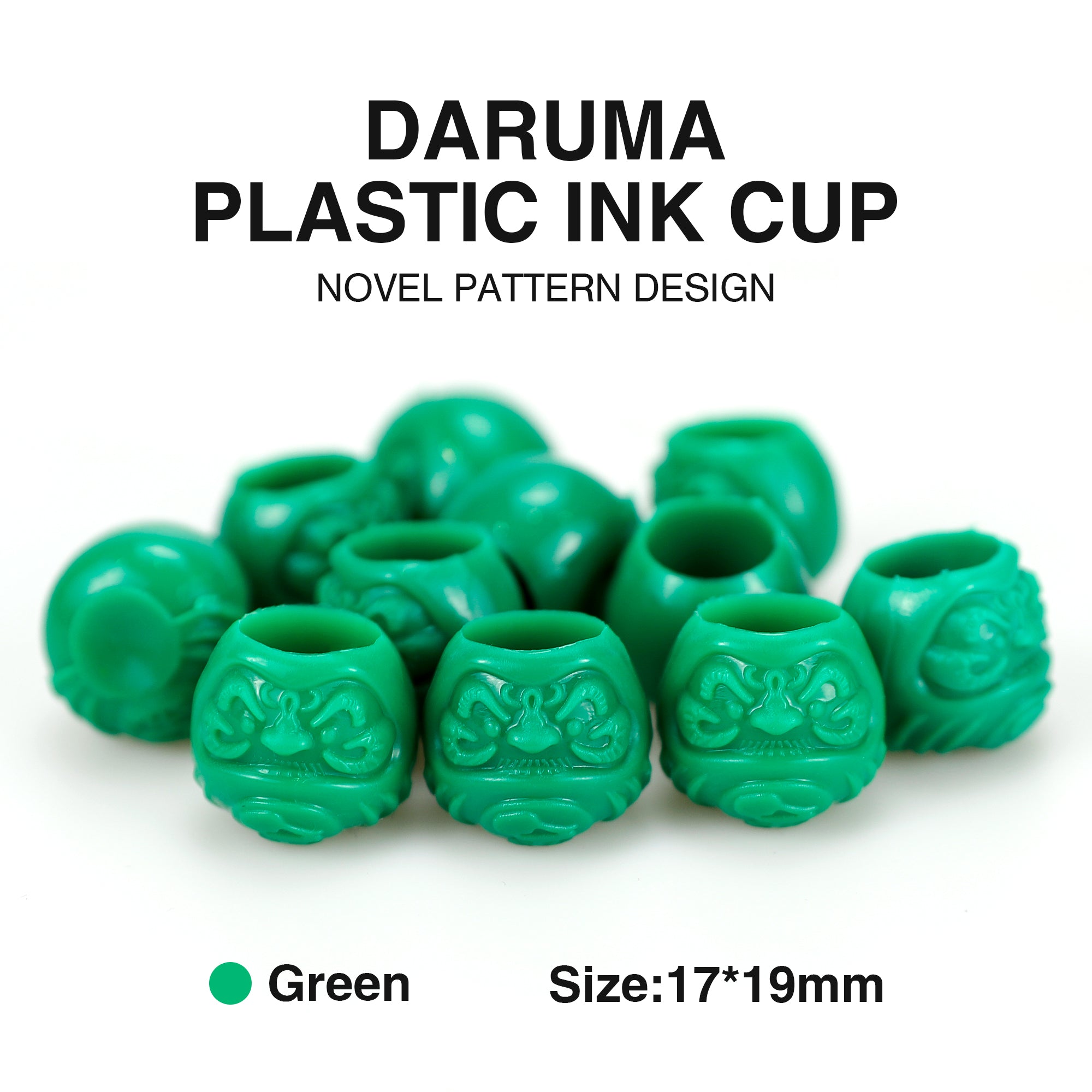【SALE】3Dダルマインクカップ 17×19mm  200個入り