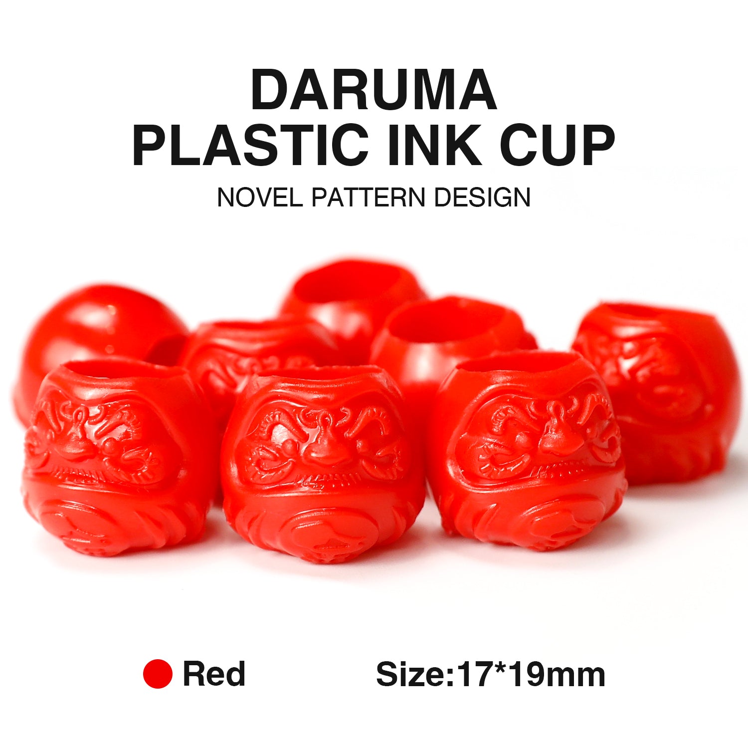 【SALE】3Dダルマインクカップ 17×19mm  200個入り