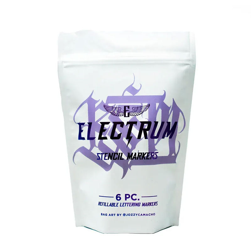 ELECTRUM｜ステンシルレタリングマーカー 6種パック