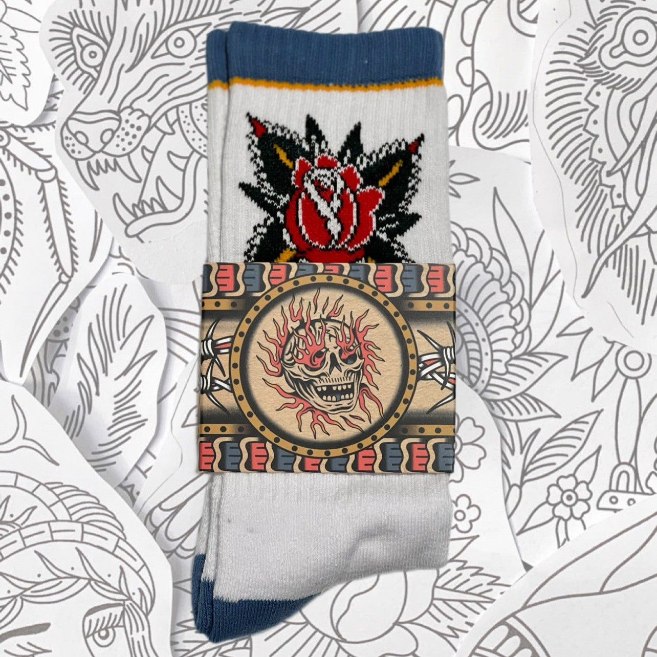 Trad Rose Socks