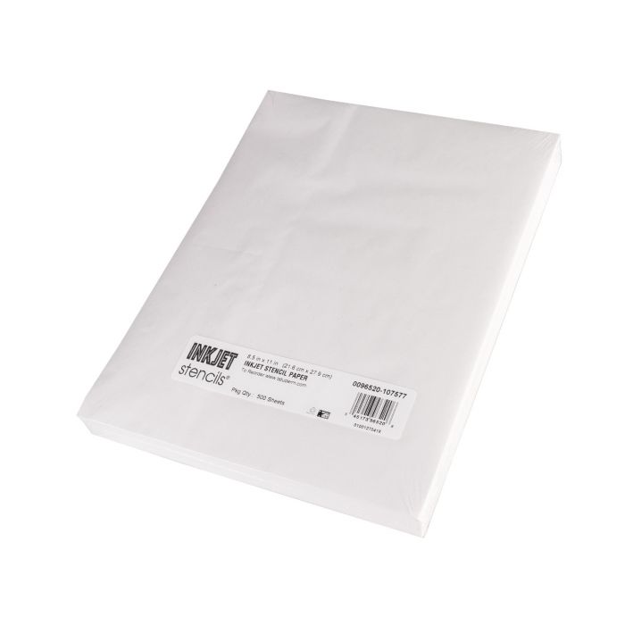 InkJet Stencils｜InkJet Stencil Paper - 500 Sheets (21.6 x 27.9cm)