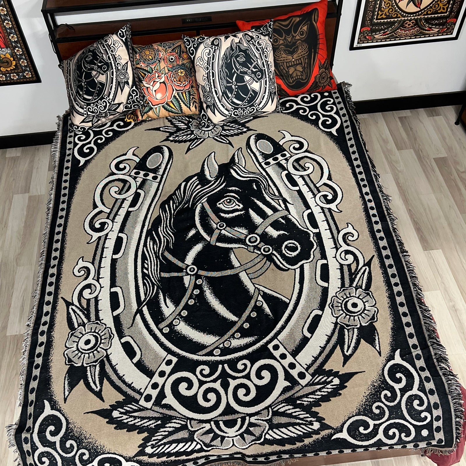 Pastures Woven Sherpa Blanket