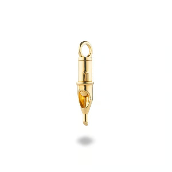 Inkclaw｜Tiny Round Liner Pendant Version 2｜Gold Plated